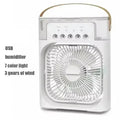 Fan Portable Air Cooler Conditioner Humidifier with 500Ml Water Tank Quite Mist Water Spray Fan for Home Room Camping Car Office